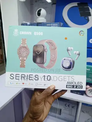 Crown Q500 Series 10 Smartwatch Hd Display for Ios Android