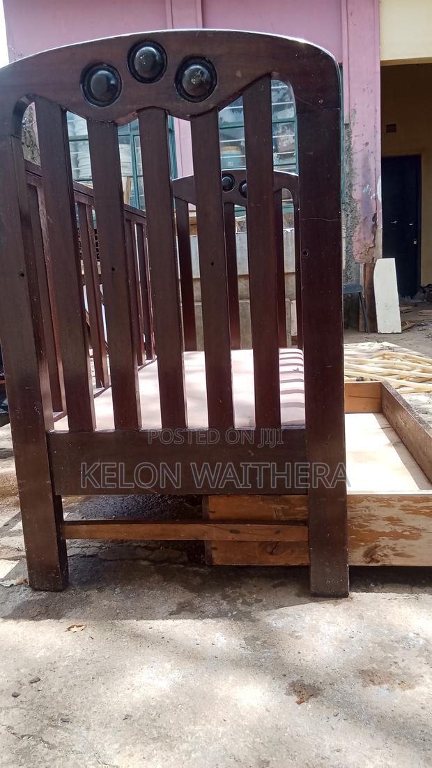 Solid Wooden Baby Cot/Crib With Storage Drawer (Strong Durable) - thumbnail 2