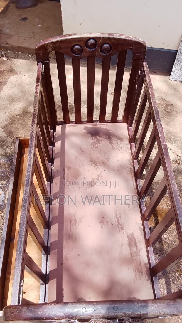 Solid Wooden Baby Cot/Crib With Storage Drawer (Strong Durable) - thumbnail 4