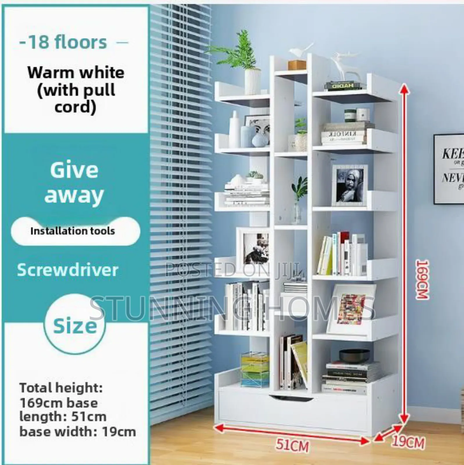 White Bookshelf
