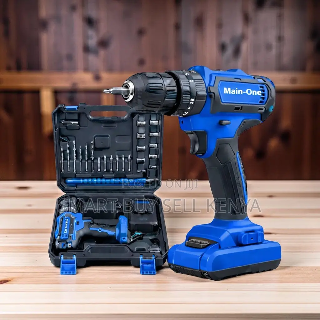 Professional Use Cordless Drill With Drilling and Impact Function