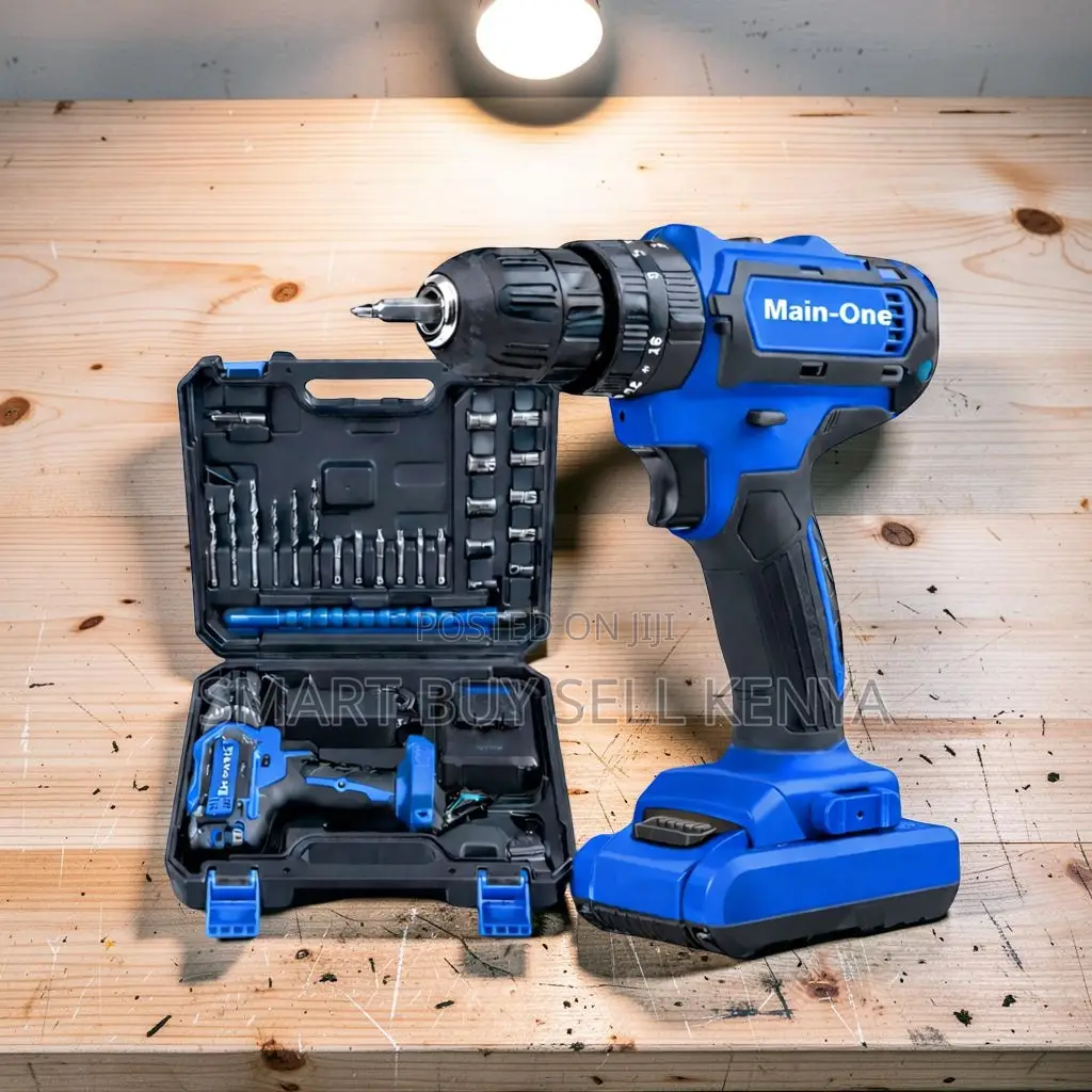 Portable Electric Cordless Drill With Drilling and Impact Function