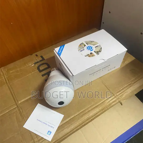 360° Panoramic Bulb CCTV Camera – Full Room Coverage