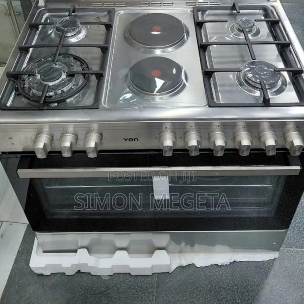 Von 90×60 Standing Cooker 4+2 Burners and Full Oven,Model Vcf964271fsx
