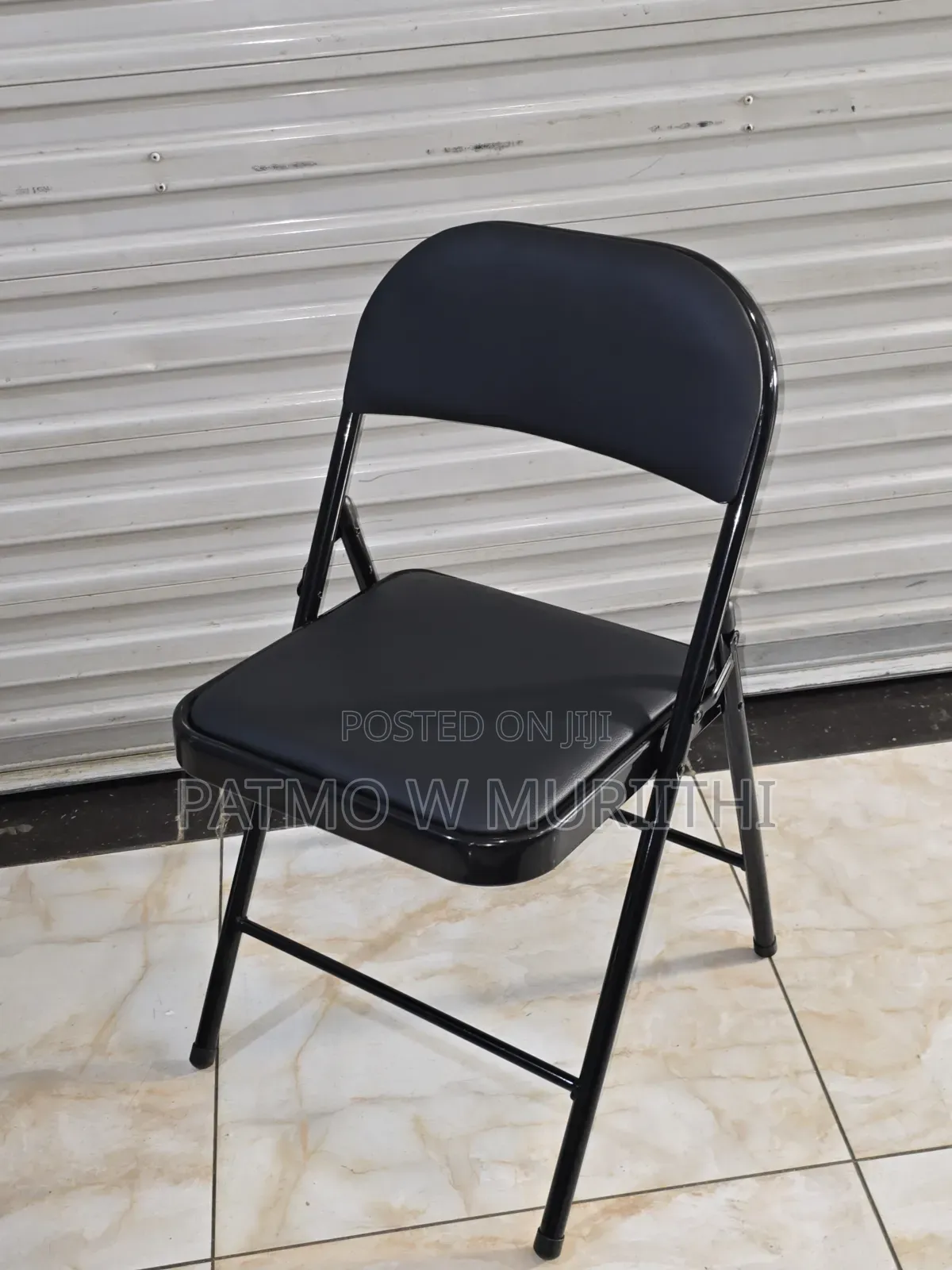 Padded Metal Folding Chair