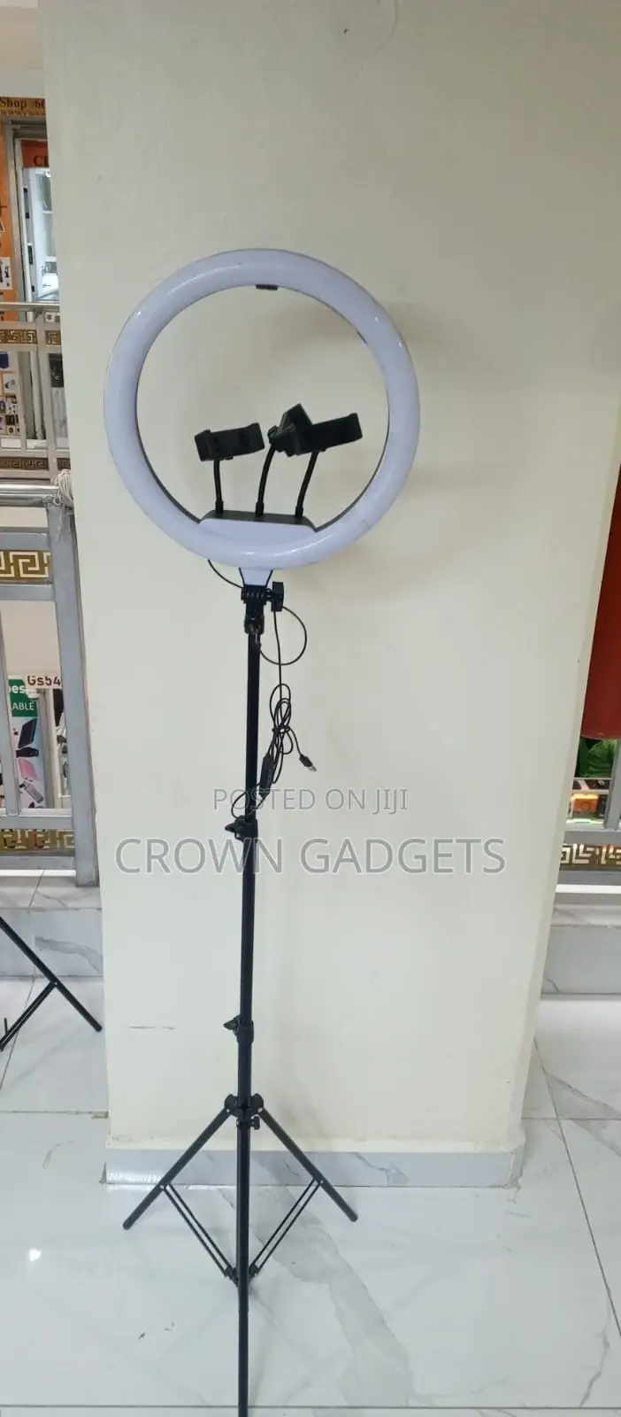 Qx360 Led Ring Light 14” Dimmable With Stand Holder