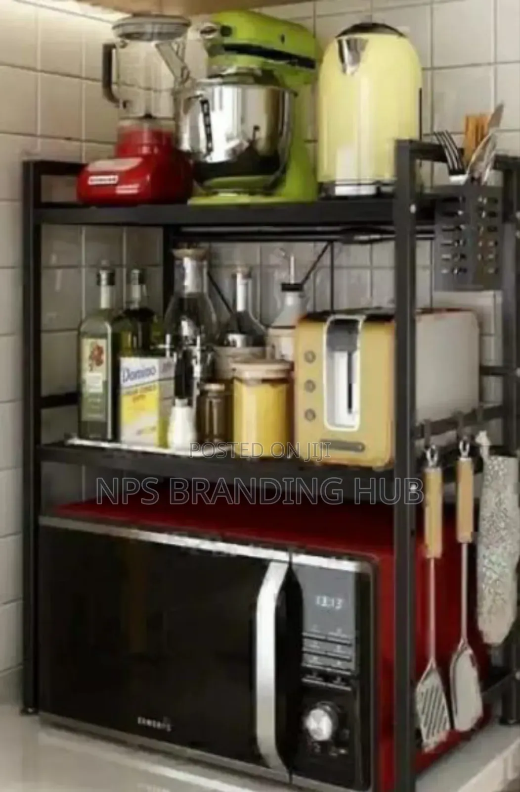 2tier Heavy Duty Telescopic Adjustable Microwave Stand S.A