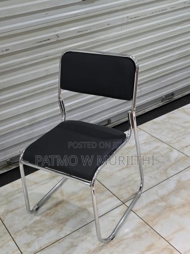 Armless Chrome Visitor Chair