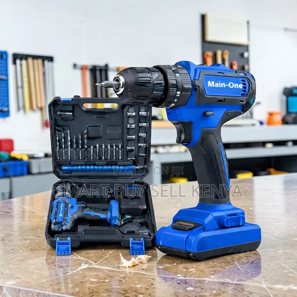 High Torque Cordless Drill With Drilling and Impact Function