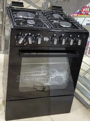 Elite BJS 60×60 3 Gas + 1 Electric Cooker – Black Finish.