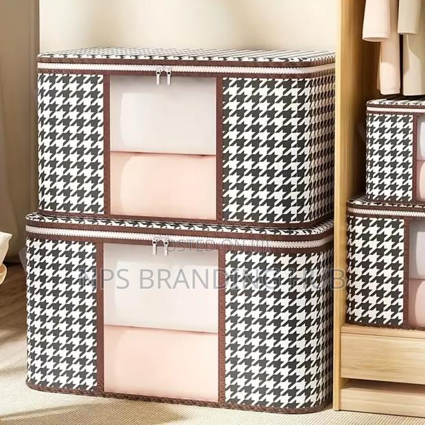 2in1 Foldable Large Cloth Organiser Storage Box S.A - thumbnail 5