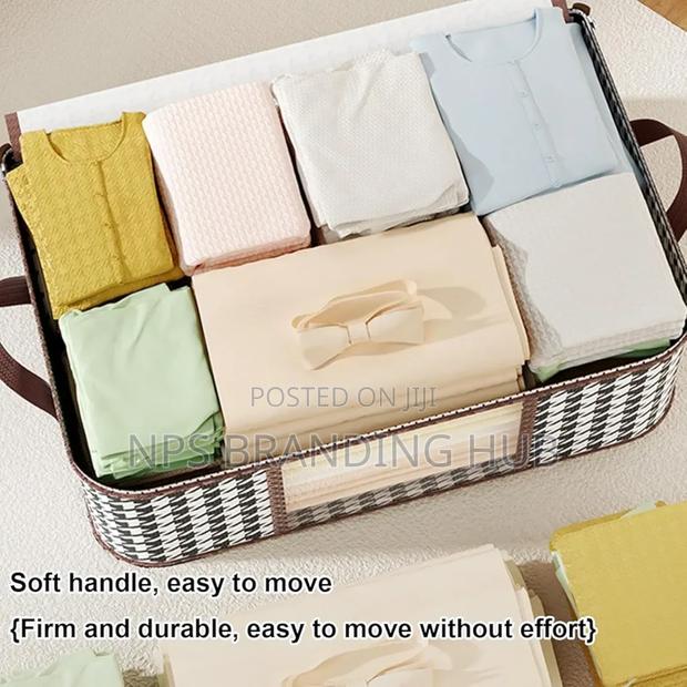 2in1 Foldable Large Cloth Organiser Storage Box S.A - thumbnail 3