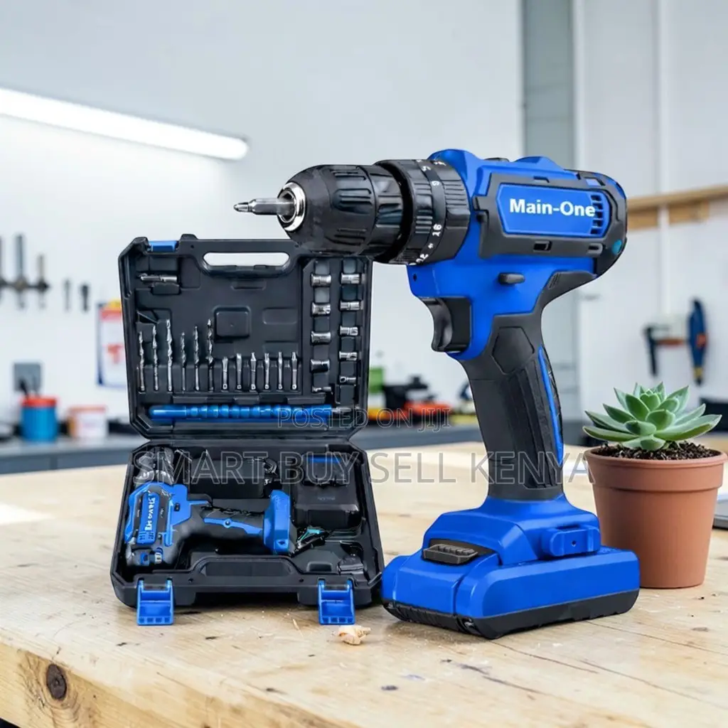 Durable Electric Cordless Drill With Drilling and Impact Function