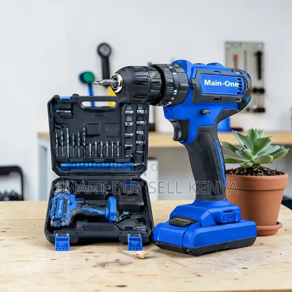 Professional Grade Cordless Drill With Drilling and Impact Function