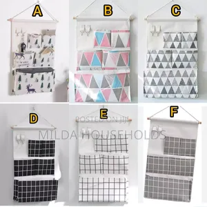 Multipurpose Hanging Storage With 5 Pockets Wall Decor Closet