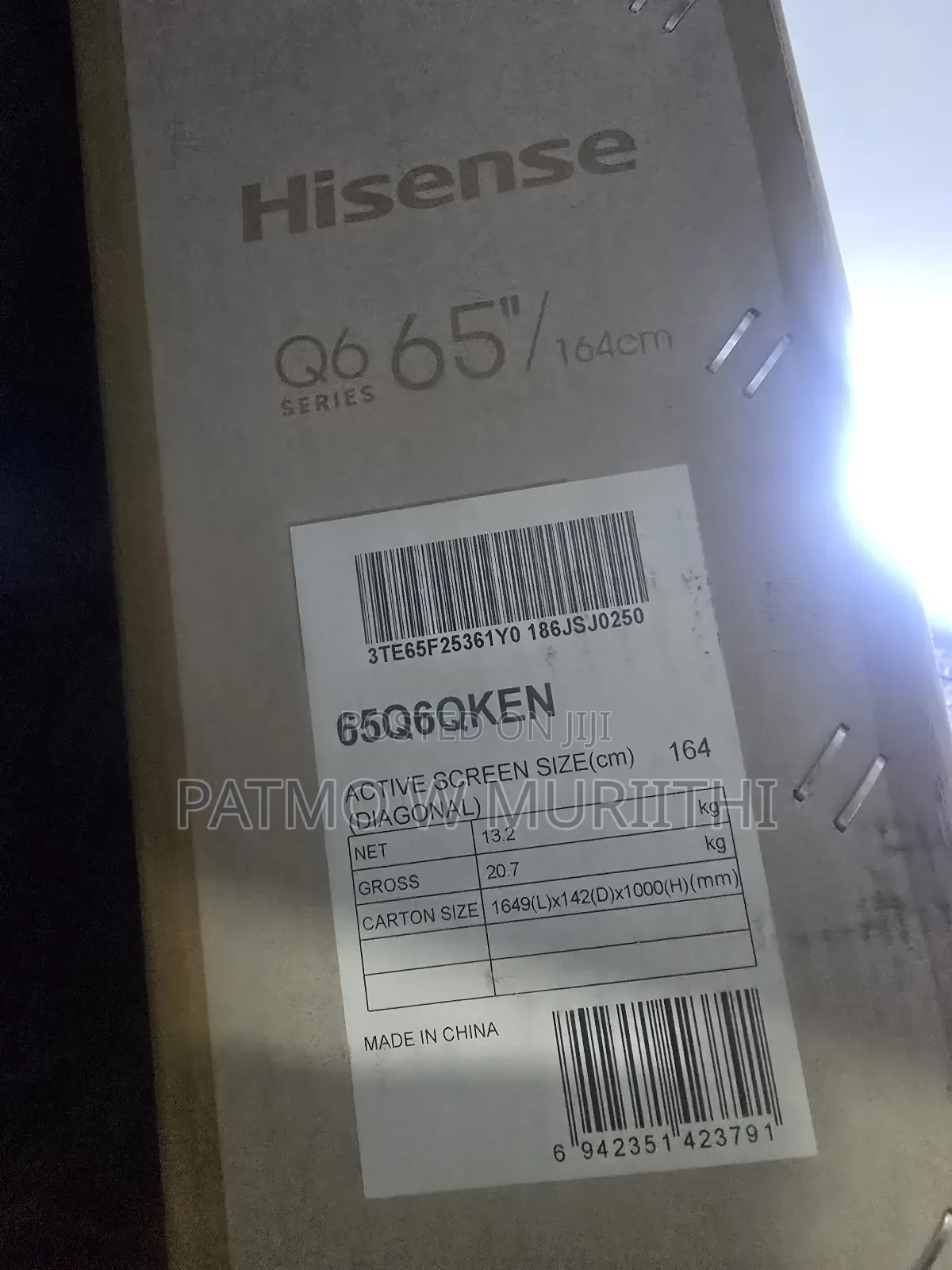 Hisense 65inch Qled Tv 65q6qken 2yr Warranty