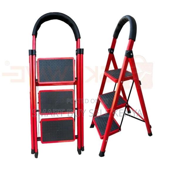 3 Step Foldable Ladder Stepladder With Anti-skid Platform Top
