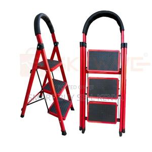 Lightweight Design Foldable Aluminum Safe 3 Step Ladder Stepladder - thumbnail 2