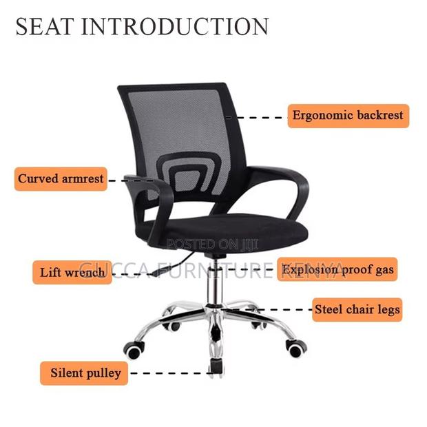 Mid-back Mesh Clerical Mesh Task Chair - thumbnail 5