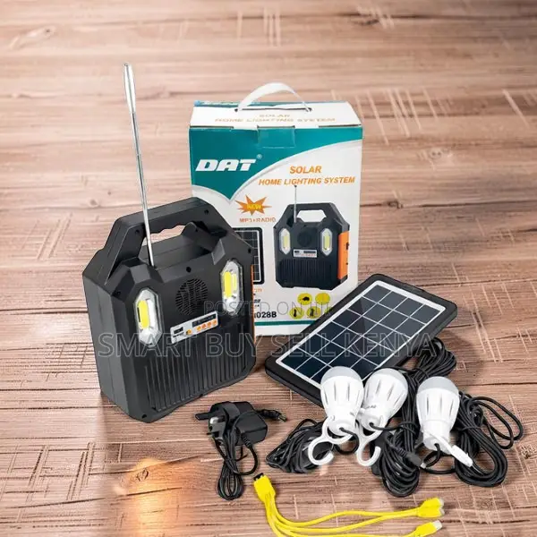 Dat at-9028b Bright Led Bulbs Solar Home Lighting System Kit