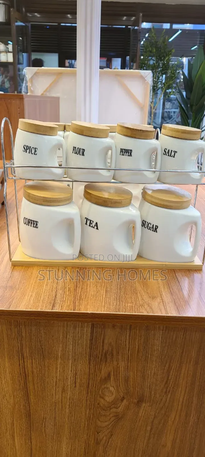 7 Piece Ceramic Tea/ Spice Canisters