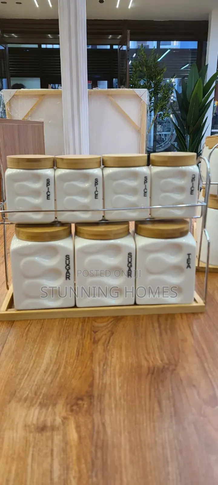 7 Piece Ceramic Tea/ Spice Canisters