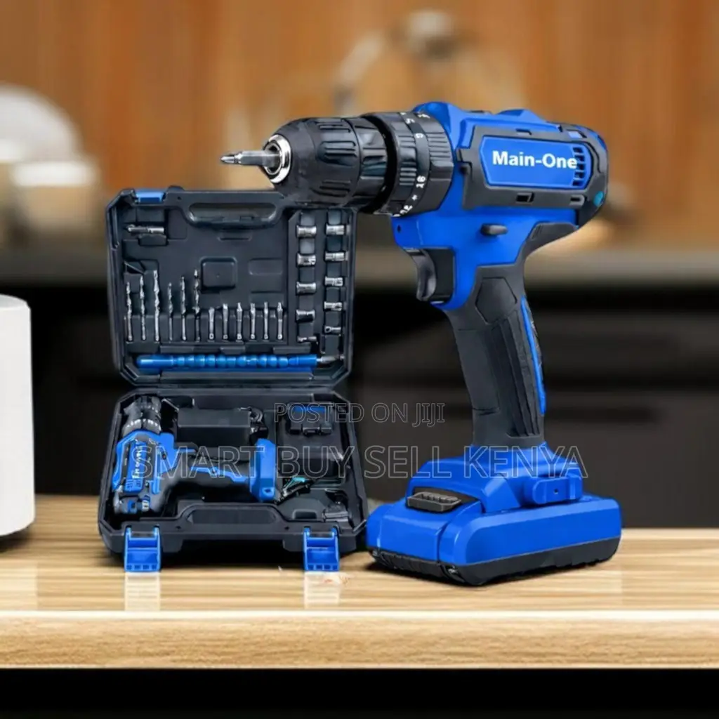 Easy Handling Cordless Drill With Drilling and Impact Function