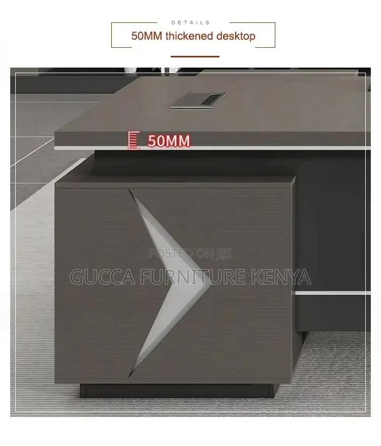 Director's 180cm L-shaped Office Table