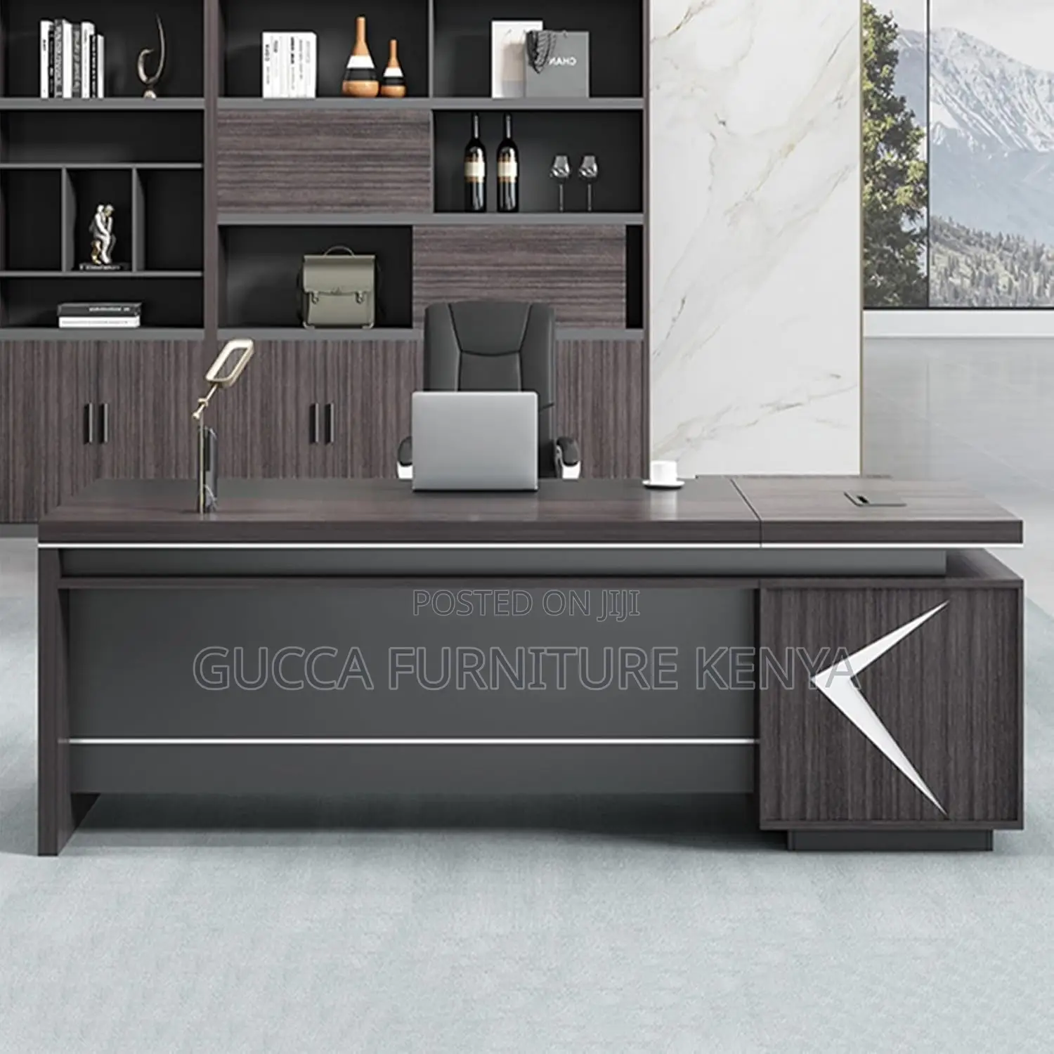 Director's 180cm L-shaped Office Table