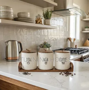 3 Ceramic Tea Canisters