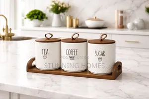 3 Ceramic Tea Canisters