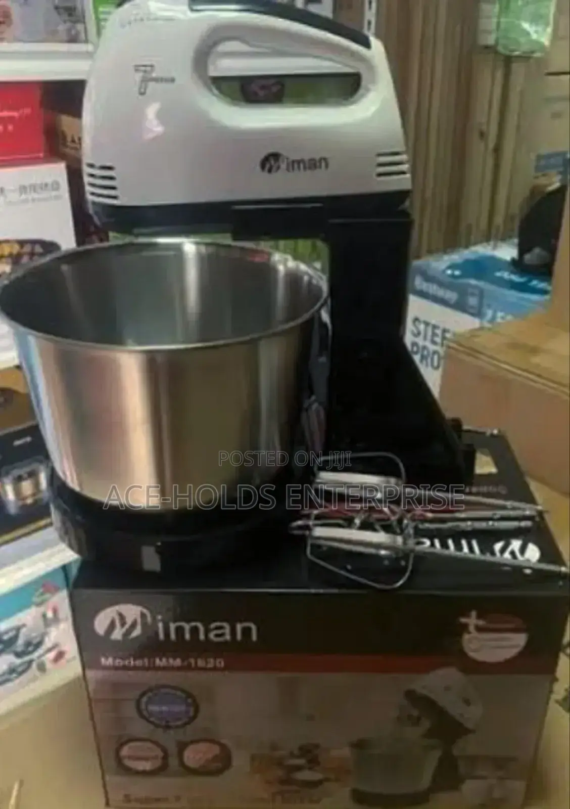 Stand Hand Mixer With Bowl - M-Iman 2ltrs