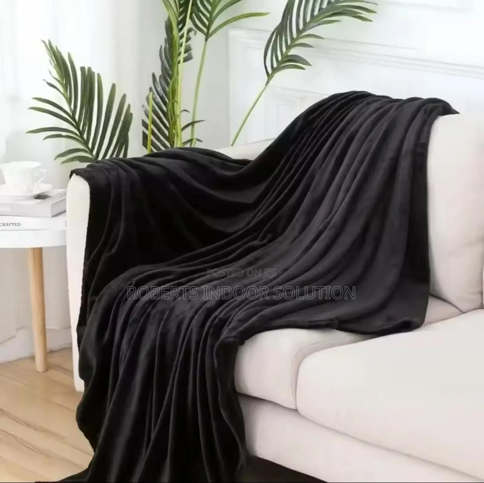 Restocked Plain Coral Fleece Throw Blanket