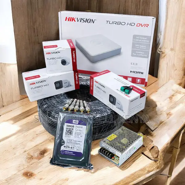 Hikvision 3 1080p Full Hd 2mp Ios Support CCTV Cameras Full System Kit