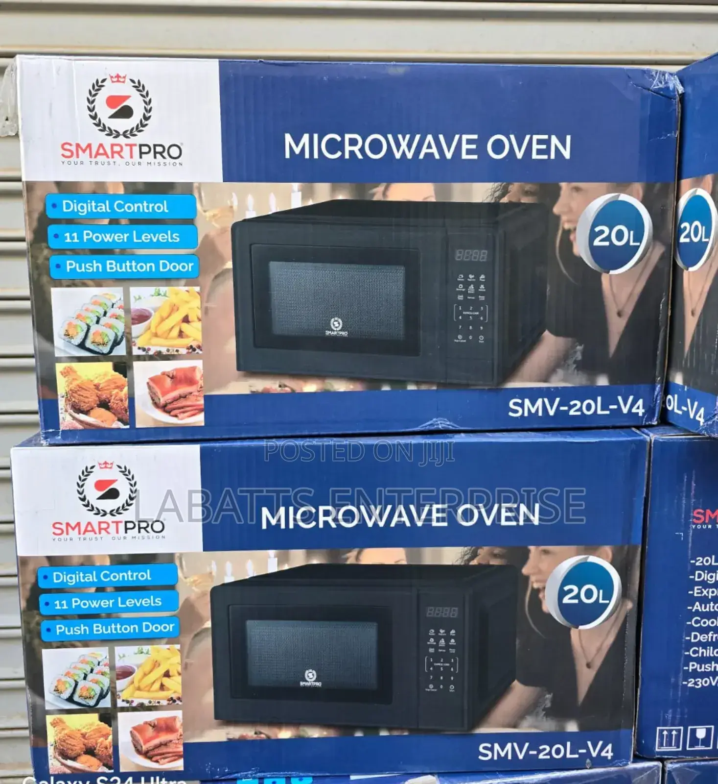 20 Litres Smart Pro Digital Black Microwave