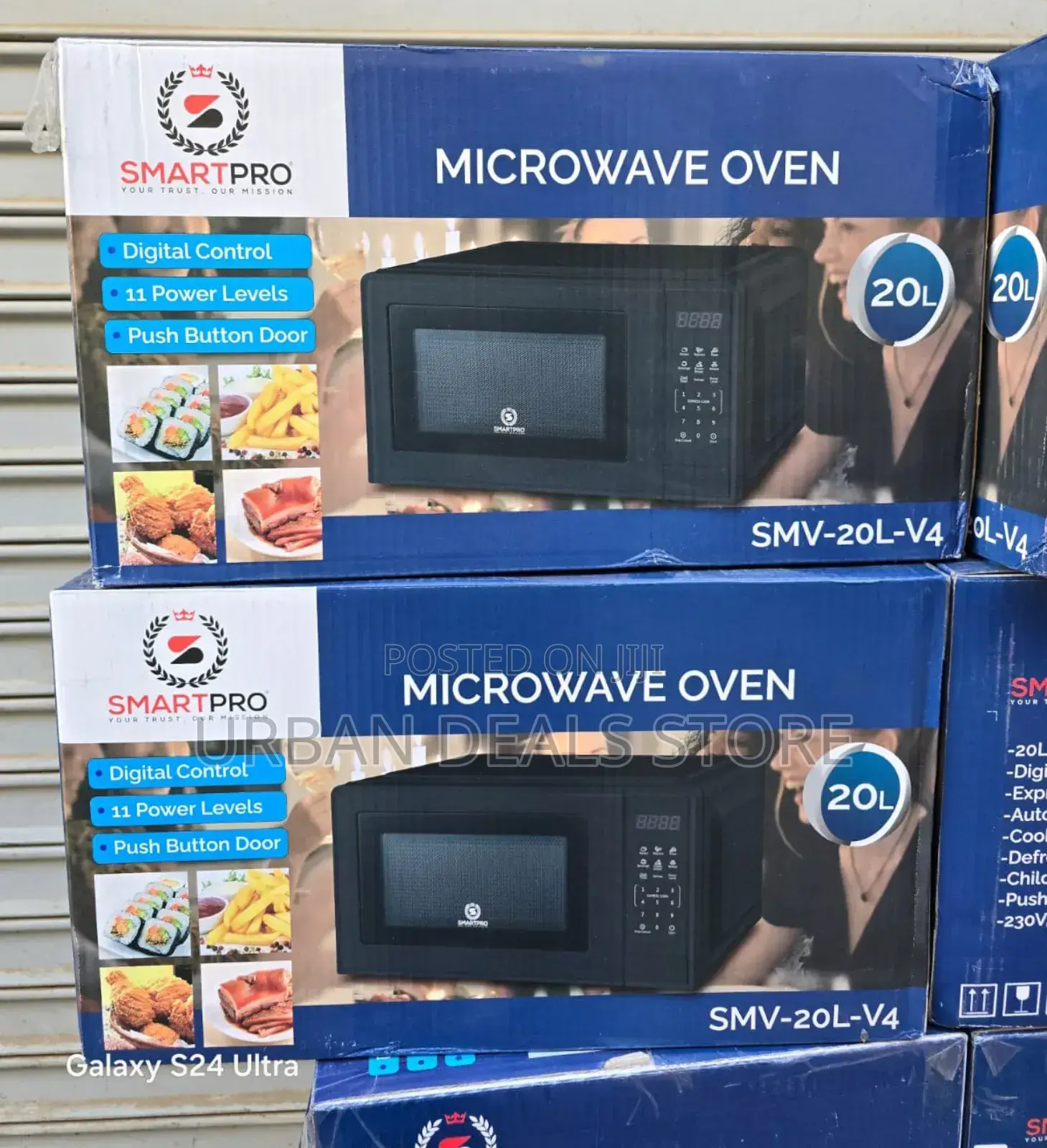 20 L Smart Pro Digital Black Microwave