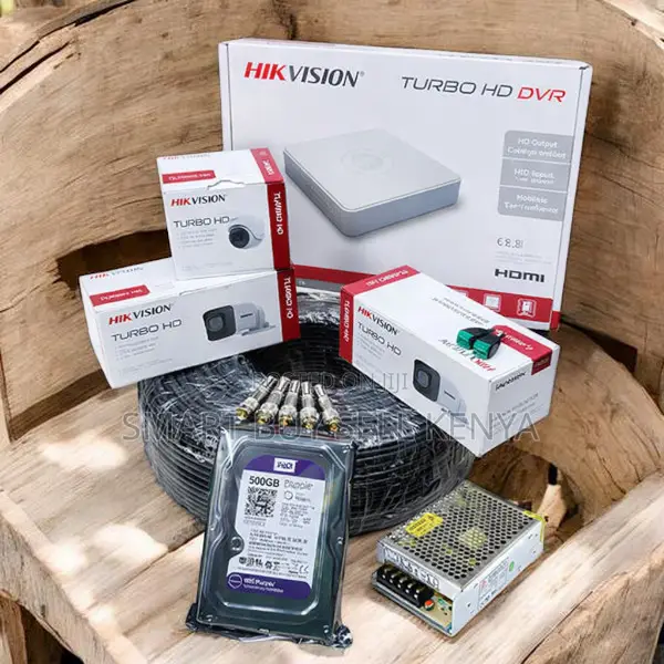 Hikvision 3 1080p Hd 2mp Indoor Security CCTV Cameras Full System Kit
