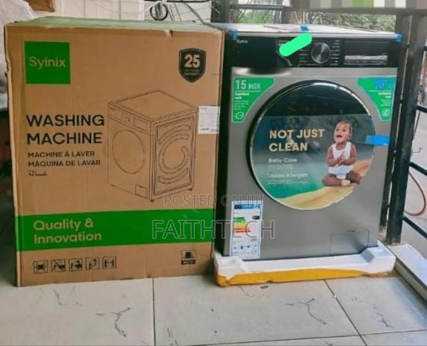 Syinix 10kg Front Load Wash and Spin - main view