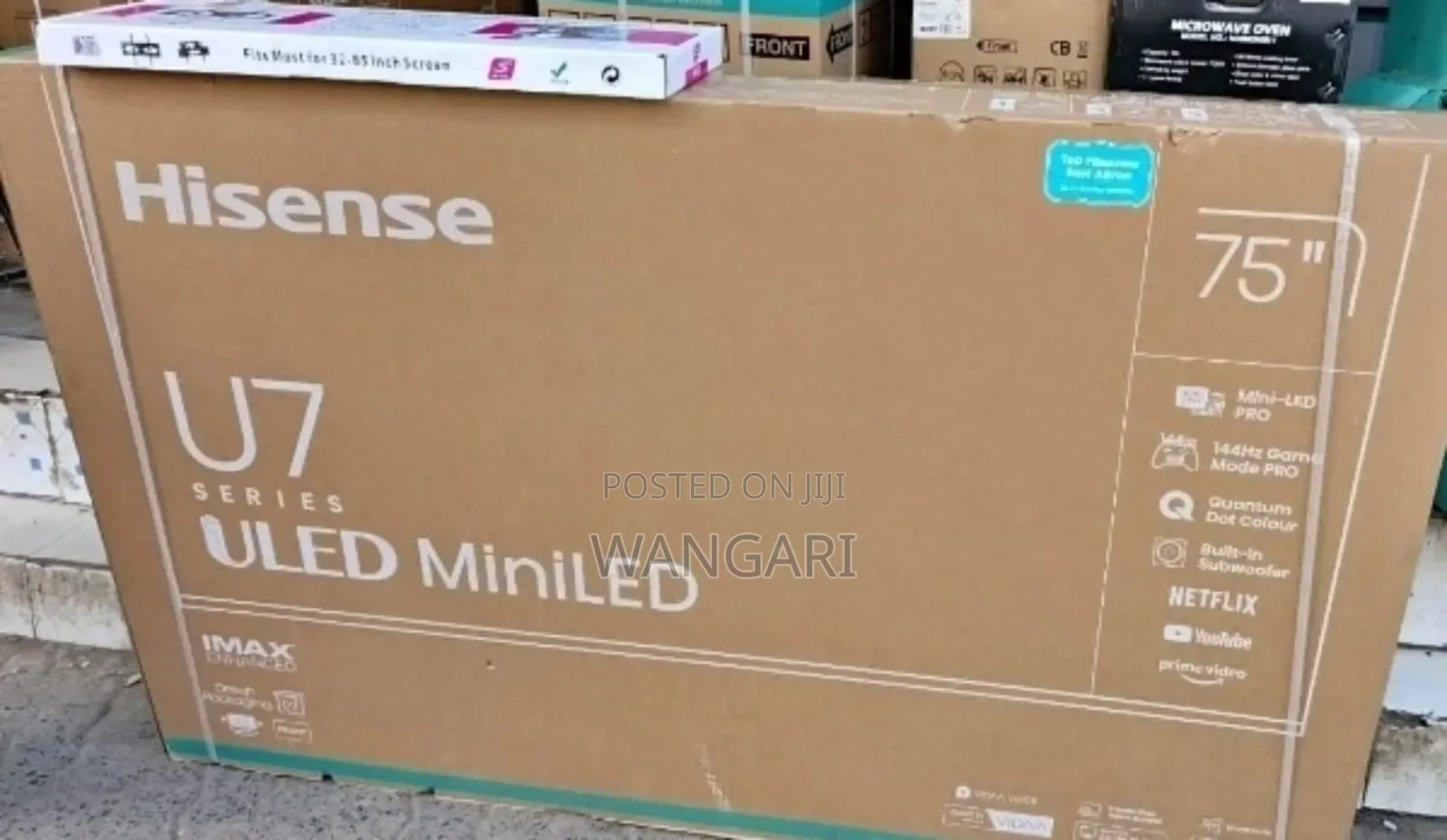 Frameless Hisense 75inch Miniled Television