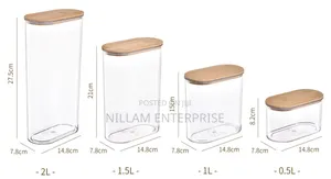 4pcs Set Acrylic Storage Containers*