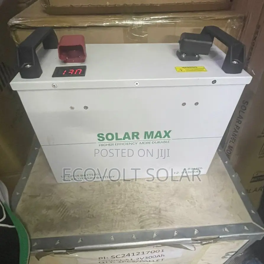 3.84kwh 12.8v 300ah Solarmax Lithium Battery