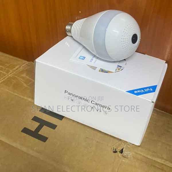 Panorama 360 Degree Wi-Fi Light Bulb Camera; 2.4/5g CCTV Bulb PTZ
