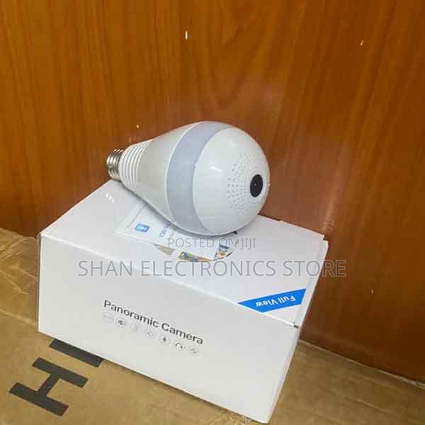 Intelligent Panorama 360degree View Wireless Wifi Bulb Cam1080p Hd E27