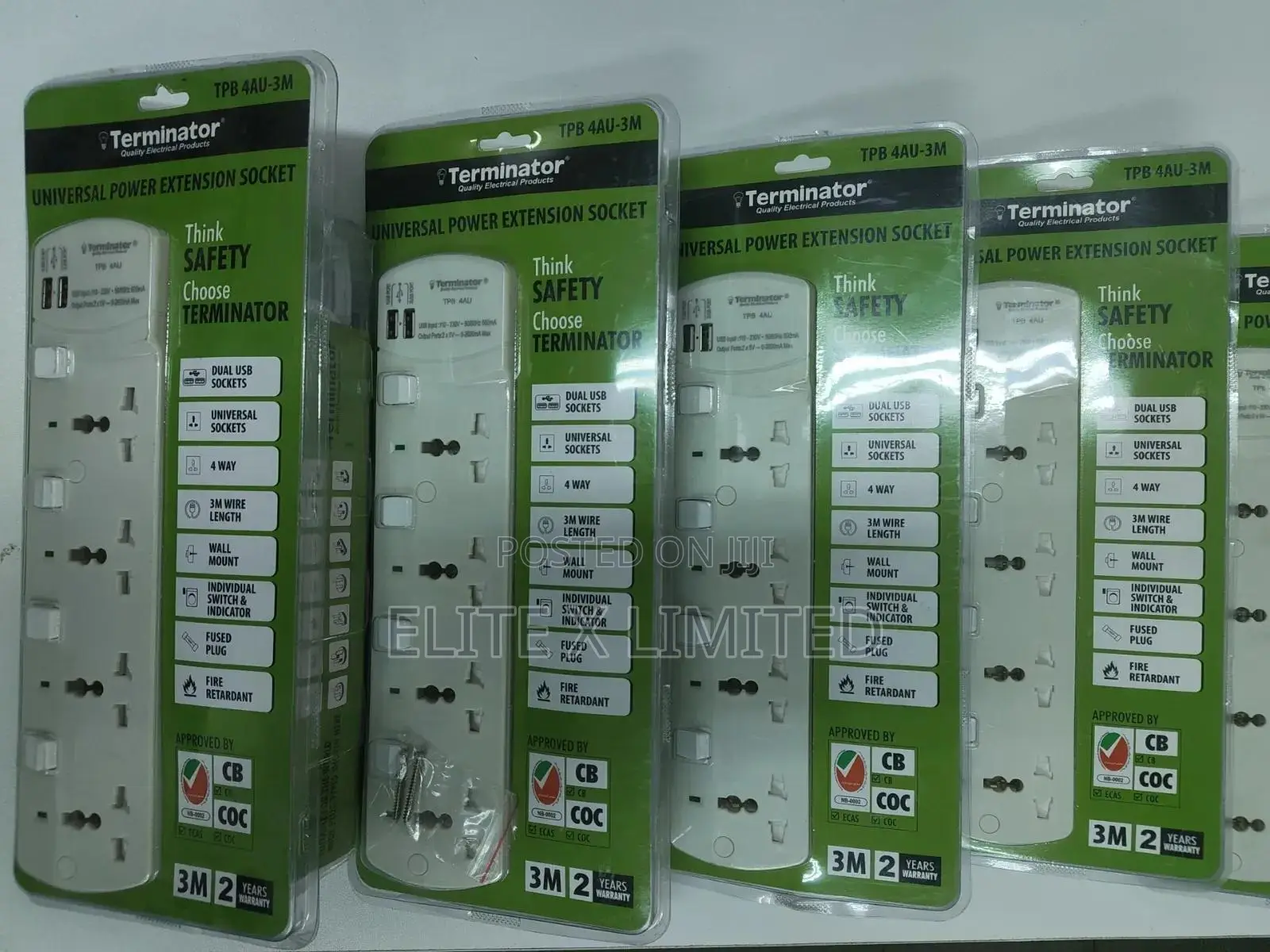 Terminator Universal Power Extension Socket Tpg-4au-3m