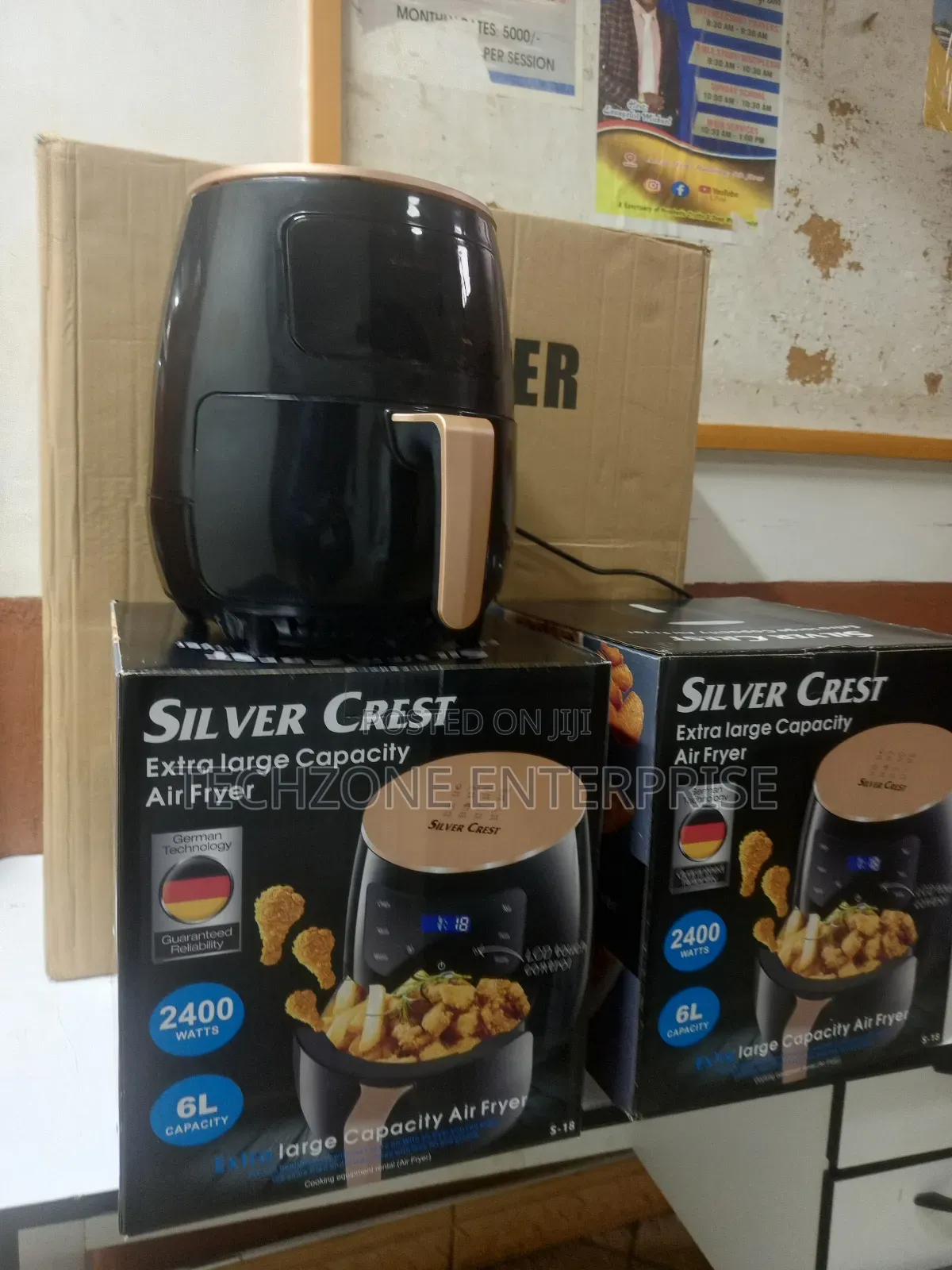 6 Litres Silver Crest Air Fryer With Touch Panel 