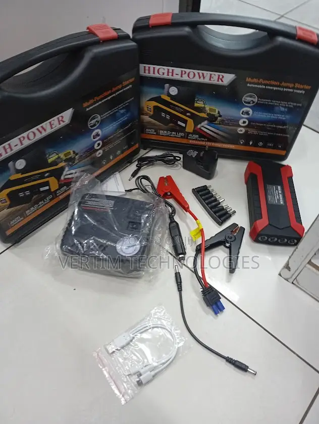 Emergency 12v 99800mah Car Jump Starter Air Compressor Pump
