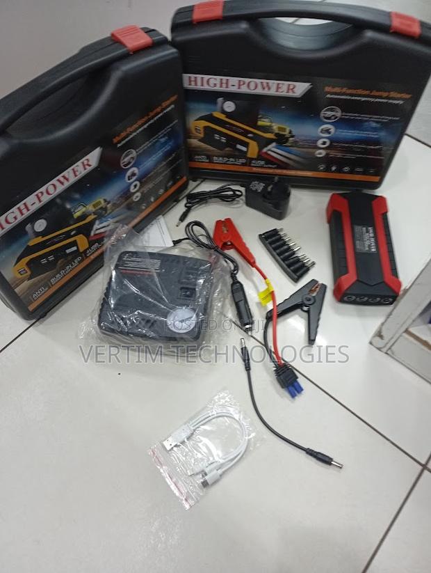 Heavy-Duty 12v 99800mah Car Jump Starter With Built-in Tire Inflator