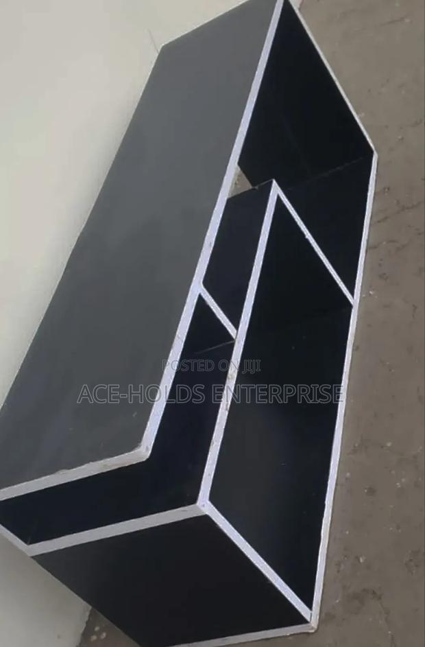5ft Modern Mexico Open Tv Stand - Black - main view