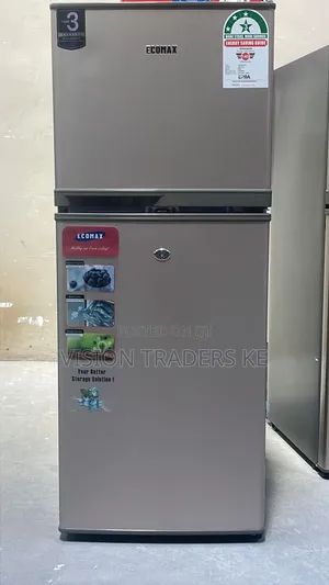 Ecomax 118l Double Door Fridge With Free Fridge Guard Gift