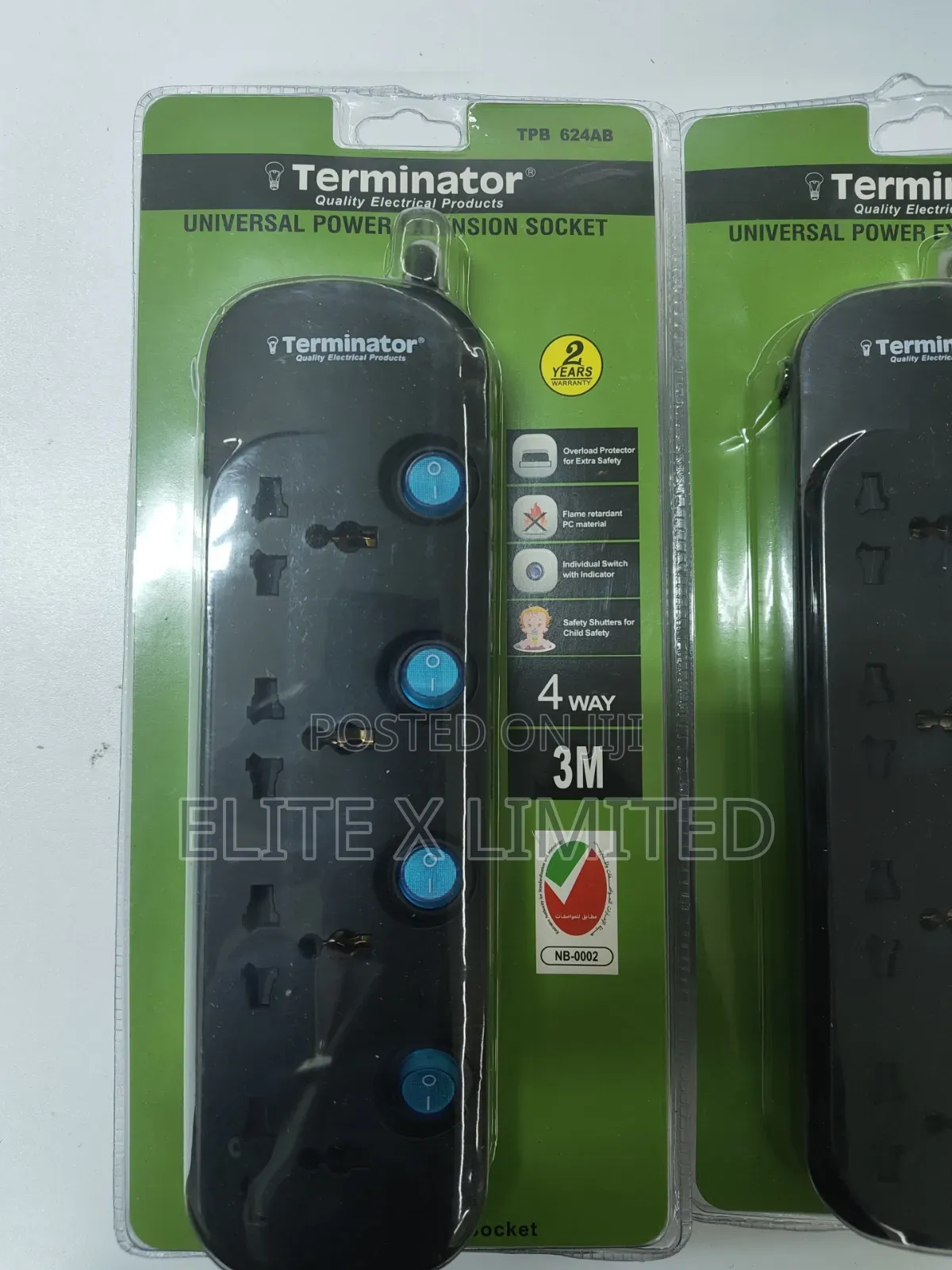 Terminator Universal Power Extension Socket TPB 624ab